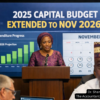 FG extends implementation of 2025 capital budget till November