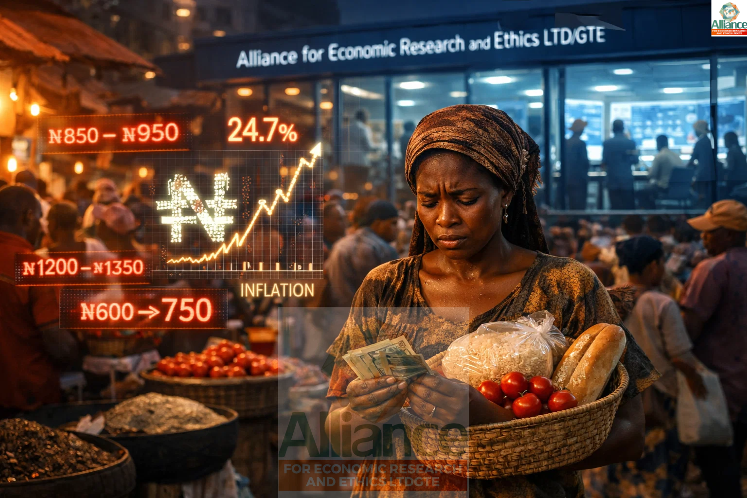 Alliance for Economic Research and Ethics Nigeria faces price surge as experts predict 2026 inflation spike