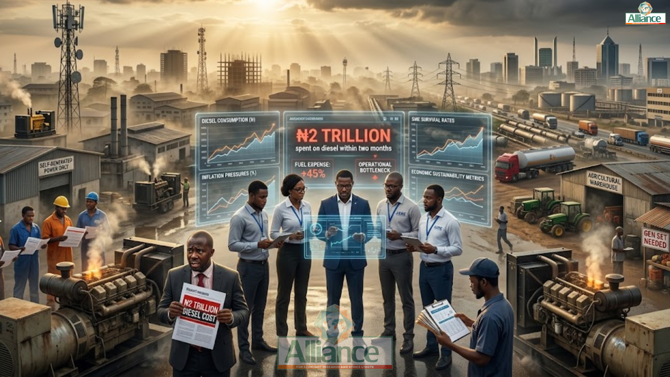 ‘Nigerian businesses spent N2trn on diesel in 2 months’