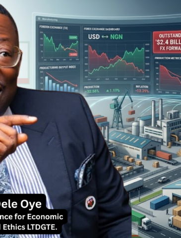 Hon Dele Oye Chairman Alliance for Economic Research and Ethics LTDGTE.